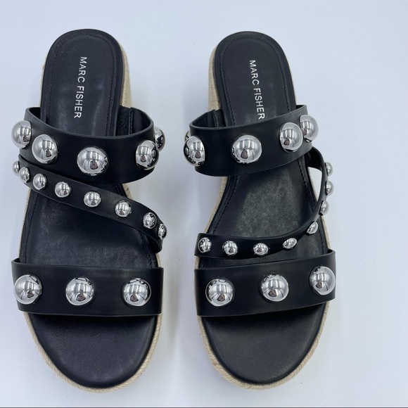 Marc Fisher Platform Sandals Black - Picture 4 of 12